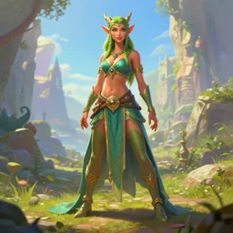 female djinn, ultra detailed fantasy, dndbeyond, bright, colourful, realistic, dnd character portrait, full body, pathfinder, pinterest, art by ralph horsley, dnd, rpg, lotr game design fanart by concept art, behance hd, artstation, deviantart, hdr render in unreal engine 5