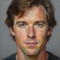 A portrait painting of kevin conroy; the most beautiul painting in the world; trending on artstation; oil on canvas; correct face; correct eyes; anatomically correct; extraordinary masterpiece!!!!!!; 8k