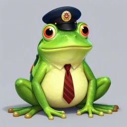 a photograph of detective columbo as a frog
