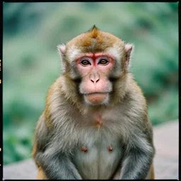 portrait of a monkey, KODAK Portra 400, ISO 400, 35 mm