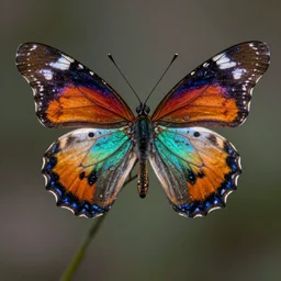 hyper - realistic portrait of colorful butterfly, photorealism, very sharp focus, portrait photography, volumetric lighting, insanely detailed, artstation, 4 k, 8 k