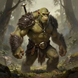 An Orc, artwork by Alex Horley