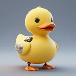 a centered detailed render of a cybernetic enhanced rubber ducky, unreal engine render