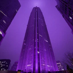 purple illusion tower