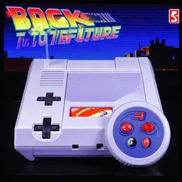 Super Nintendo Entertainment System, Back to the Future Videogame, screenshot, highly detailed, scanlines