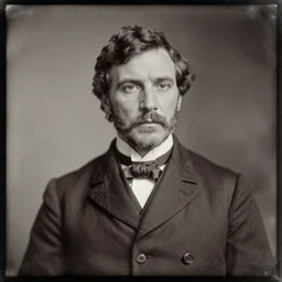 Daguerreotype of John Rambo, classical portrait
