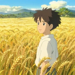 golden fields of grain, makoto shinkai