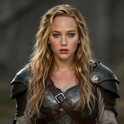 jennifer lawrence portrait as a dnd character fantasy art.