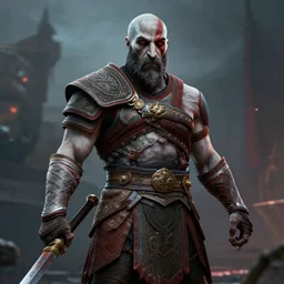 ares god of war, style artstation, style greg rutkowsk, octane render, unreal engine 6, epic game graphics, fantasy, ciberpunk, conceptual art, ray tracing