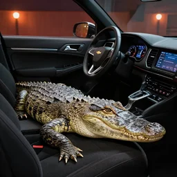 interior crocodile alligator, i drive a Chevrolet movie theater