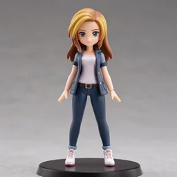 a nendoroid of rachel berry from glee, studio lighting