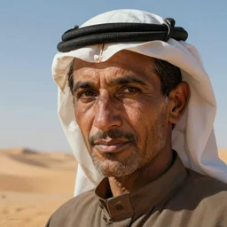 bedouin of the desert, close - up portrait, poor, intricate, elegant, volumetric lighting, scenery, digital painting, highly detailed, artstation, sharp focus, illustration, concept art, ruan jia, steve mccurry