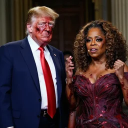 zombie donald trump and zombie oprah winfrey are trying to figure out a way to make the dead rise again