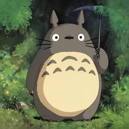 a still of totoro in studio ghibli's Only Yesterday 1991 animation
