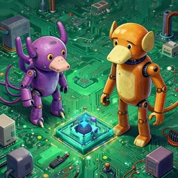 “electronic microcircuits and living machines by mad dog jones and android jones, beautiful high quality detailed colorful digital art”