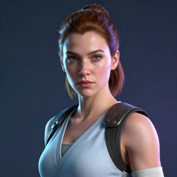 glowwave portrait of mara jade skywalker, au naturel, hyper detailed, digital art, trending in artstation, cinematic lighting, studio quality, smooth render, unreal engine 5 rendered, octane rendered, art style by klimt and nixeu and ian sprigger and wlop and krenz cushart.