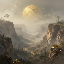 a retrowave style artwork of alabama national park, a land of the dead, divine, hazy, volumetric lighting, spacetime bending, very detailed, serene, gold accents, washed out colors, beautiful artwork, master level composition, raytracing