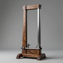 a french guillotine, photography, highly detailed, high quality, 8 k, soft lighting,
