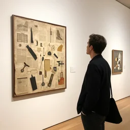 marcel duchamp visiting a new gallery and looking for the art after the readymades