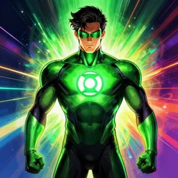 symmetry!! stunning portrait of green lantern!! by victo ngai, kilian eng vibrant colours, dynamic lighting, digital art, winning award masterpiece, fantastically beautiful, illustration, aesthetically inspired by beksinski and dan mumford, trending on artstation, art by greg rutkowski, 8 k