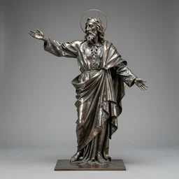 metal sculpture of christian funnell