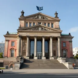 volkshalle building, berlin 1 9 4 5, matte painting by greg rutkowski, artstation