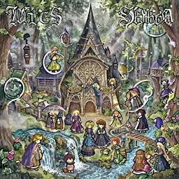 a gathering at a medieval witch sabba, ornate, beautiful, atmosphere, vibe, mist, smoke, chimney, rain, wet, puddles, waterfall, clear stream, bridge, forest, flowers, concept art illustration, color page, 4 k, tone mapping, doll, akihiko yoshida, james jean, andrei riabovitchev, marc simonetti, yoshitaka amano, digital illustration, greg rutowski, volumetric lighting, sunbeams, particles