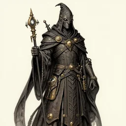 cloaked steampunk wizard, high details, intricately detailed, by vincent di fate, inking, 3 color screen print, masterpiece, trending on artstation,, sharp, details, hyper - detailed, hd, 4 k, 8 k