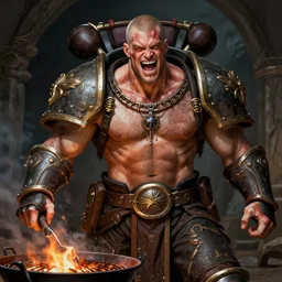 underground stree thug, man, grills, vitiligo, energetic, laughing, fit, warhammer, lord of the rings, sweaty, intricate, highly detailed, digital painting, artstation, concept art, smooth, sharp focus, illustration, unreal engine 5, 8 k, art by artgerm and greg rutkowski and alphonse mucha