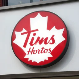 the logo for tim hortons
