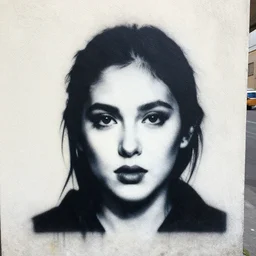 stencil spray painted street art,