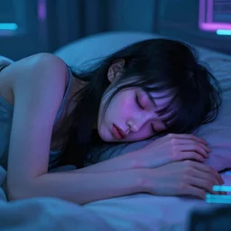 sleep deprived, cyberpunk