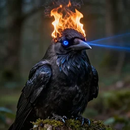 midwich cuckoos wyndham. highly detailed. burning crowns on their heads,. lasers for eyes