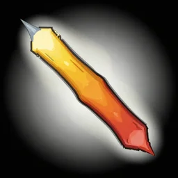 stylized 2 d spacecraft propulsion segment, two colors, black backround. inkscape, illustrator, vector graphics, bloom, 2 d game, topdown.