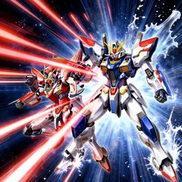 galactic mech fights, lasers and plasma splash by issei hyouju
