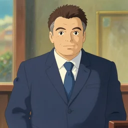 Viktor Orban as drawn by Studio Ghibli ,