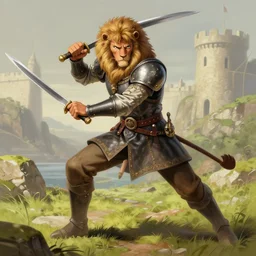 a detailed matte landscape painting of king richard the lionhearted as a shonen anime protagonist attacking jerusalem, 8 k, volumetric lighting, in the style of disney, art by kentaro miura and akira toriyama