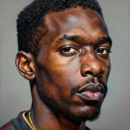 A extremely highly detailed majestic hi-res beautiful immaculate head and shoulders award winning painting masterpiece of a strong black african man by Jean-Michel Basquiat, 8k, high textures, hyper sharp, insanely detailed and intricate, super detailed, 8k HDR high quality