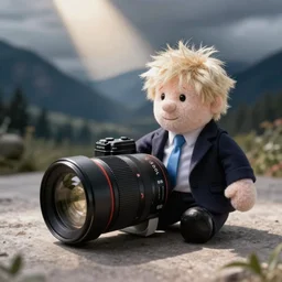 boris johnson plush, sigma 85mm
