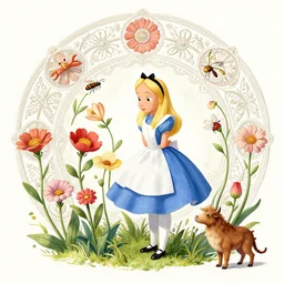 the platonic ideal of flowers, sprouting, insects and praying of cletus kasady carnage davinci mandala ponyo alice in wonderland dinotopia watership down, hollow knight, d & d, fantasy, ego death, mdma, dmt, psilocybin, concept art by greg rutkowski and simon stalenhag and alphonse mucha and john bauer