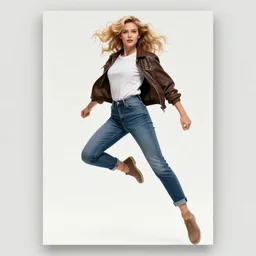 superheroine, cover, detailed clothing, blonde, ready to jump, detailed casual clothing by donato giancola.