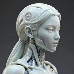 complex 3 d render, hyper detailed, ultrasharp, beautiful biomechanical girl warrior portrait with a porcelain profile face, natural soft rim light, headdress made of sponge corals, daisies, colorful mushrooms, jellyfish, puffballs, white red rhizomorphs, cyberpunk metallic brackets, ferra white mecha, alexander mcqueen, beautiful natural soft illumination