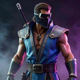 a highly detailed portrait of sub zero mortal kombat, photorealistic, cinematic lighting, high detail, vivid colors, unreal engine, octane render, art by wlop artstation, character art by bungie studios, fog volumes, vivid color glow, post processing, behance, award winning, masterpiece