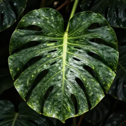 monstera deliciosa leaf. art by eyck.