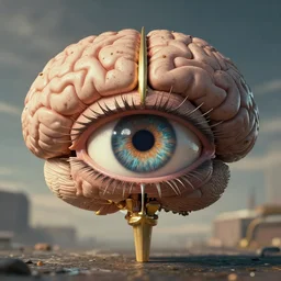 brain tree eye holy grail, cinematic masterpiece, very detailed