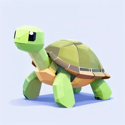 low poly turtle, vaporwave, clean