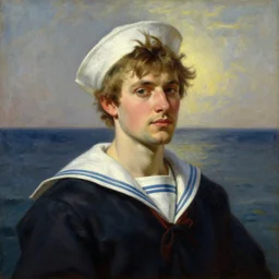 the sailor mercury. beautiful, realistic painting by kuvshinov and aivazovsky