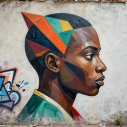 Wakanda profile picture by Sachin Teng, asymmetrical, Organic Painting , Matte Painting,  geometric shapes, hard edges, graffiti, street art:2 by Sachin Teng:4