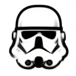 face icon vector minimalist star wars 1 9 7 7 tomine, adrian