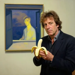 howard stern with banana, edward hopper painting